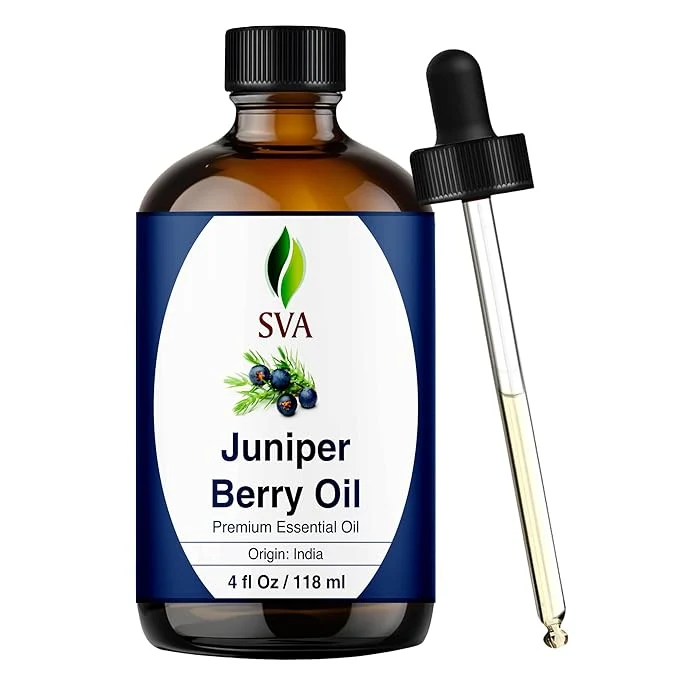 High-Quality SVA Juniper Berry Essential Oil – 4 Fl Oz – Natural Juniper Oil Contemporary