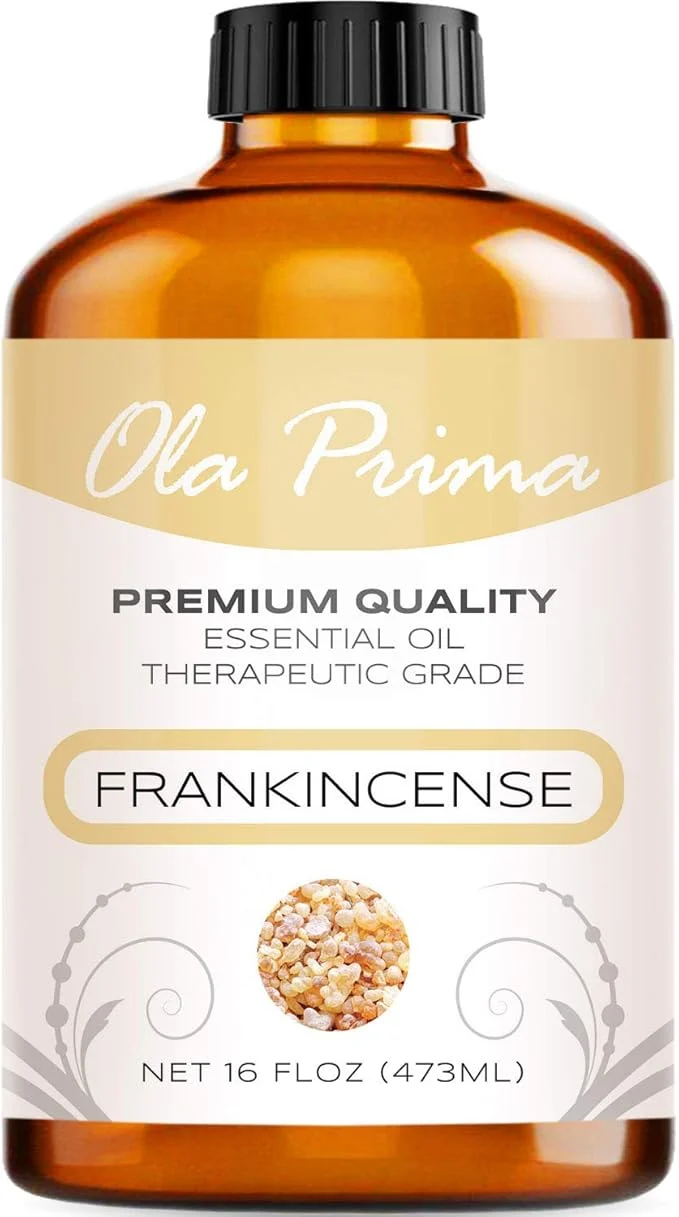 Relaxed Ola Prima Frankincense Essential Oil Therapeutic Grade Oil Detailed