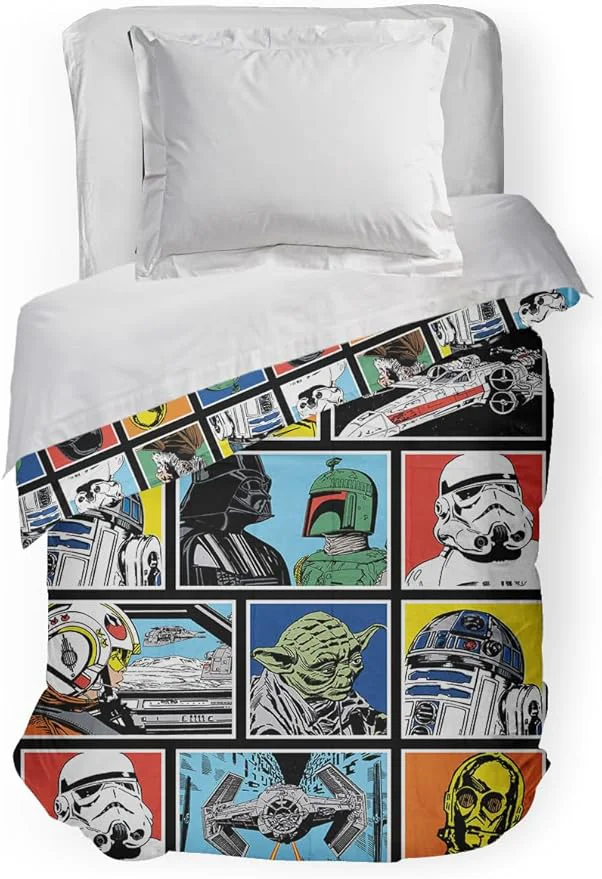 First-Class Jay Franco Kids Comforter - Super Soft Reversible Bedding Polyester Microfiber Fill Multi - Star Wars Full Proven