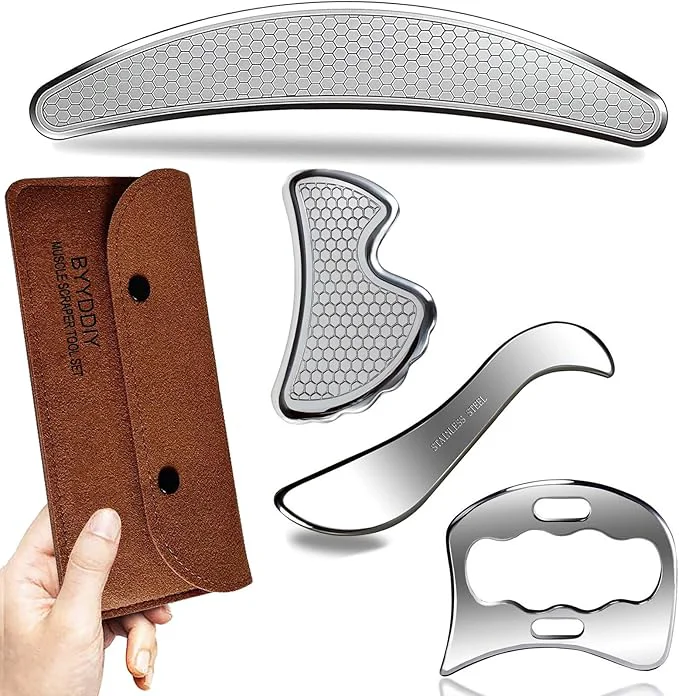 Proven BYYDDIY 4 in 1 Gua Sha Massage Tool Set Pure