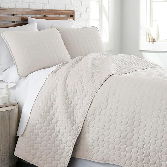 Minimalist Southshore Fine Living Inc. Dorm Comforter Twin XL Quilt Bedding Set College Dorm Room Bedding Essentials Stain Resistant Machine Washable XL Twin Quilt Bed Spread with Pillow Sham Bone Color Outstanding