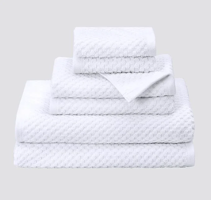 Reusable COTTON CRAFT Waffle 6 Piece Towel Set Artisan