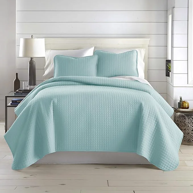 Consistent Southshore Fine Living Inc. Oversized King Quilt Bedding Set Microfiber Comforter Blue Pet Hair Resistant Bedding California King Size Quilt Coverlet Bedspread Set with 2 Shams Sky Blue Quilts Exceptional
