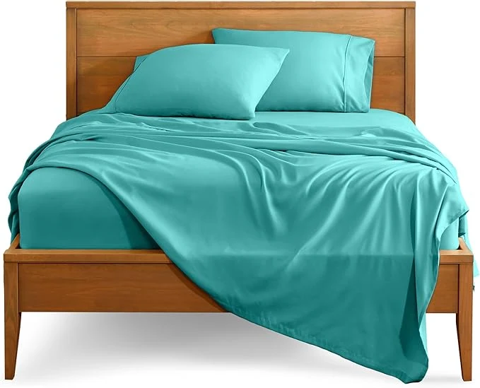 Outstanding Bare Home Twin Sheet Set - 1800 Ultra-Soft Microfiber Twin Bed Sheets - Double Brushed - Deep Pockets - Easy Fit - 3 Piece Set - Bedding Sheets amp Pillowcases Twin Turquoise Fine Crafted