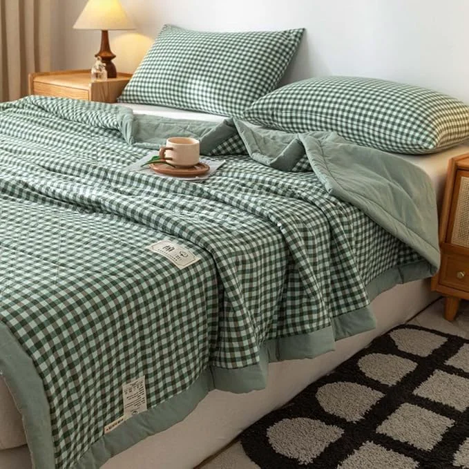 Modern Lightweight Summer Spring Bedspreads Quilt Bedding Set Queen Size 150 200 200 230cm ﻿ Soft And Comfortable Breathable Bedding Coverlet For All Season Drop Nicely Quilt Color 9 Size 180 200cm Efficient