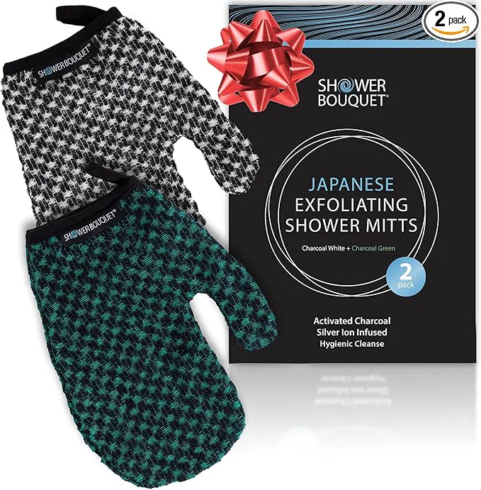 High-Grade Japanese Exfoliating Mitt 2-Pack High-Performance