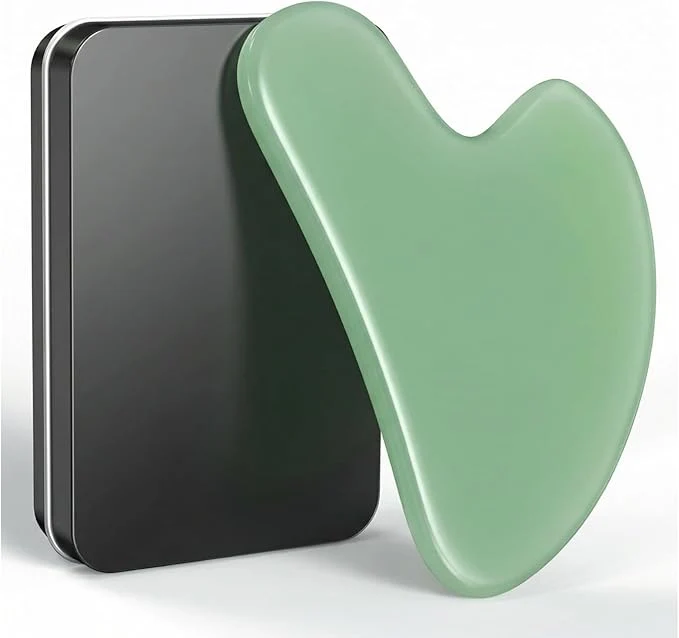 Organic Gua Sha Facial Tool – Green Stone Guasha Tool Enhanced