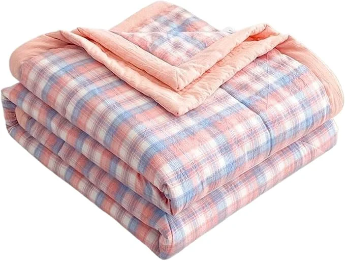 Authentic Lightweight Summer Bedspread Quilt Coverlets Bedding Set Queen King Size Air Conditioning Comforter Blanket Skin-friendly Soft Breathable Geometric Pattern Bedding Coverlet For All Season Color 7 Genuine