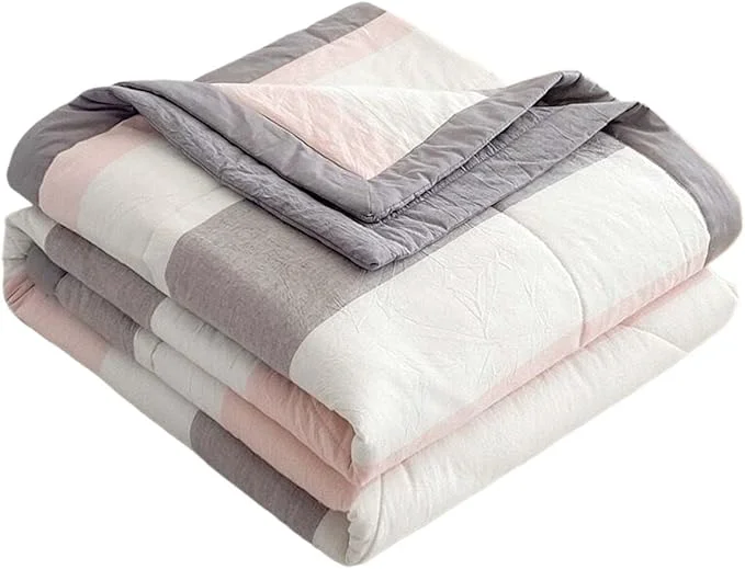Original Design Lightweight Summer Bedspread Quilt Coverlets Bedding Set Queen King Size Air Conditioning Comforter Blanket Skin-friendly Soft Breathable Geometric Pattern Bedding Coverlet For All Season Color 8 Versatile