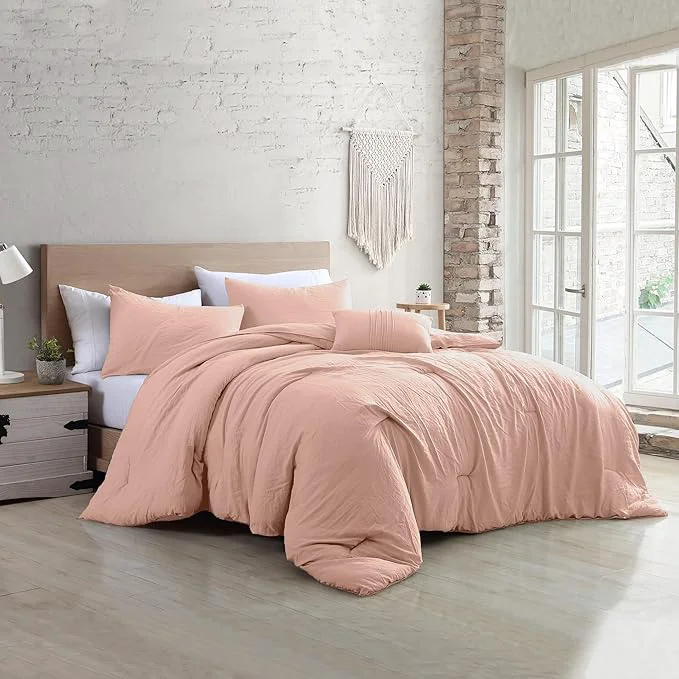 Fine Modern Threads - Comforter Set - Down Brushed Microfiber - Elegant All Season Bedspread Set - Includes Comforter Shams amp Decorative Pillow - Luxurious Bedding - Peony Silver King Trusted