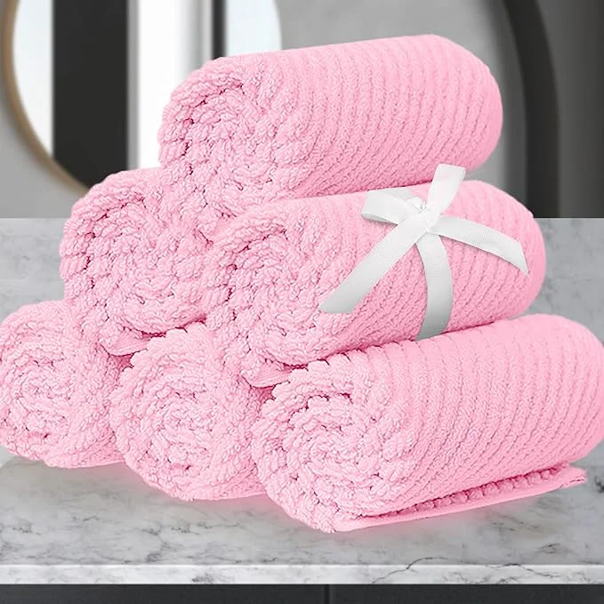 Unique VOOVA MOVAS Towels for Face Luxury Hand Towels Set of 6 Fluffy Facial High-End