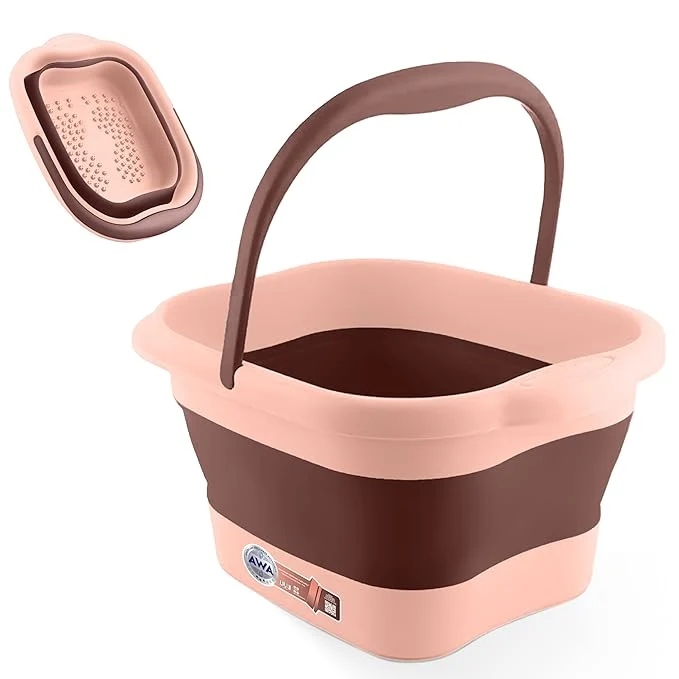 Traditional AWA Foot Soaking Tub Collapsible Foot Bath Soak Tub Carefully Designed