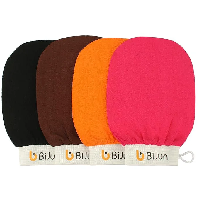 Sophisticated BiJun Exfoliating Glove Moroccan Kessa Scrub Exfoliating Gloves Deep Easy-to-Use