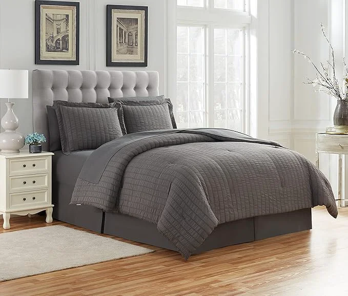 Easy-to-Use Comforter Set 8 Piece Bed in a Bag Design Bed Sheets 2 Pillowcases amp 2 Shams Down All Season Warmth Case Pack Pack of 3 Recyclable