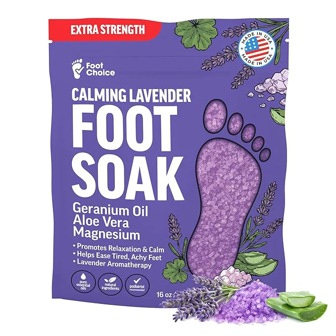 Original Design Lavender Foot Soak with Epsom Salt Premium Material