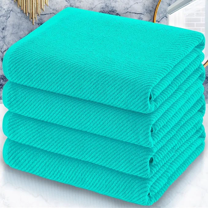 User-Friendly Turquoise Bath Towels Functional