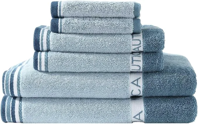 Modern Nautica - Bath Towels Soft Absorbent Plush Cotton Towels Healthy
