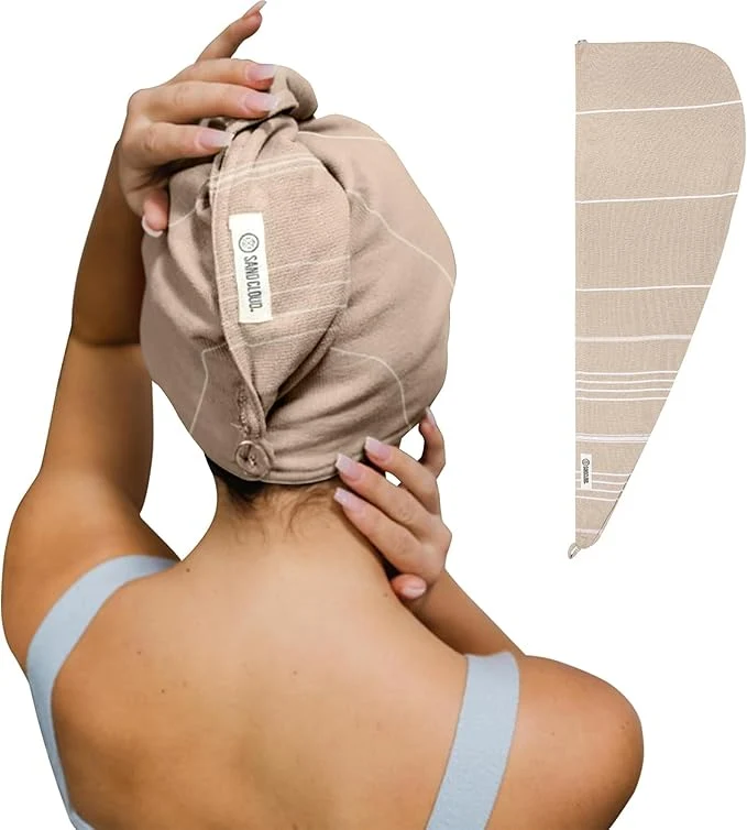 First-Class Sand Cloud Hair Towel Wrap for Women Men Contemporary