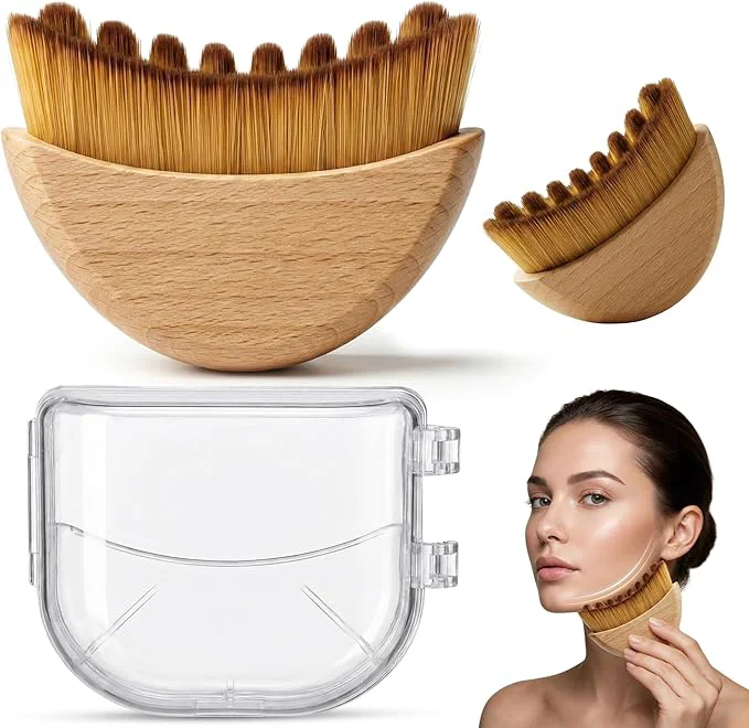 Minimalist Premium Lymphatic Contour Face Brush High-Quality