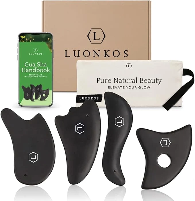 Fashionable LUONKOS Gua Sha Facial Tools Breathable