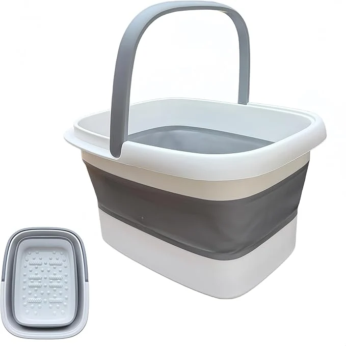 Secure 15L Collapsible Foot Soak Tub Pure