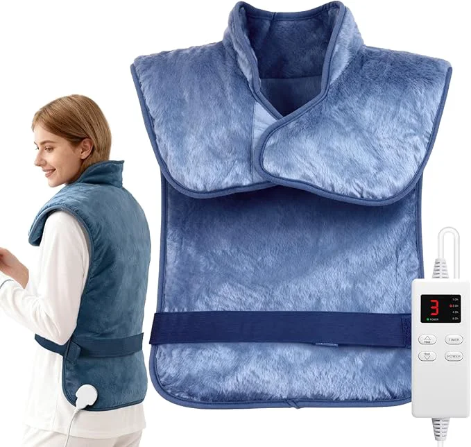Responsible Back Heating Pad for Seniors 6-Level Heat 4 Timer Settings Soft and Safe Exclusive