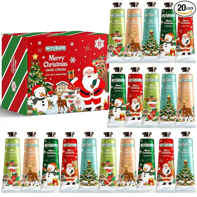 Proven 20 Pack Christmas Hand Lotion Gifts Set，Moisturizing Hand Cream Efficient