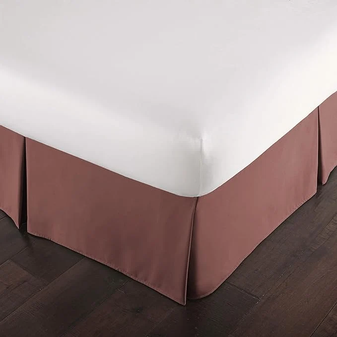 Minimalist Southshore Fine Living Inc. Hotel Quality Twin Bed Skirt - 14 quot Drop Elegant Pleated Design Premium Dust Ruffle Twin Size Bed Skirt Easy Care Luxury Bed Skirt Twin Size Marsala Terra Cotta Effective