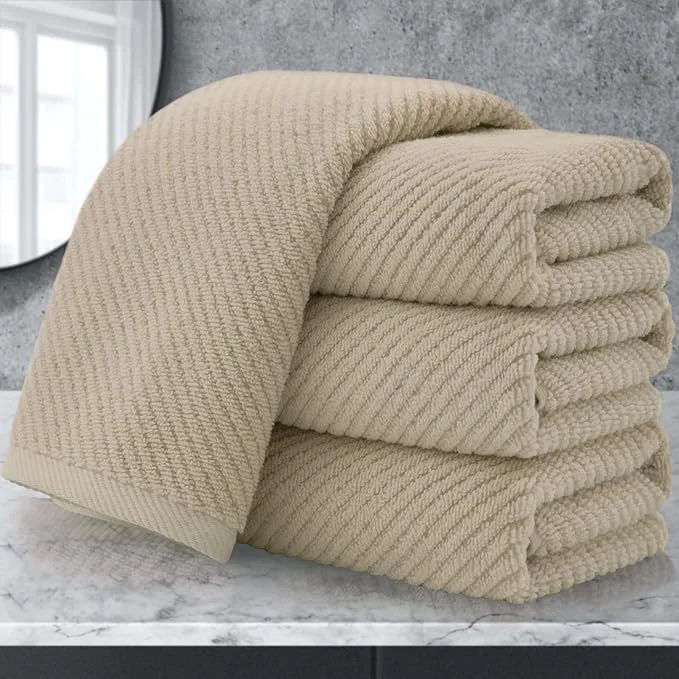 Smart Beige Hand Towels Hand Towels for Bathroom Set of 4 Large 18 x 28 High-Grade