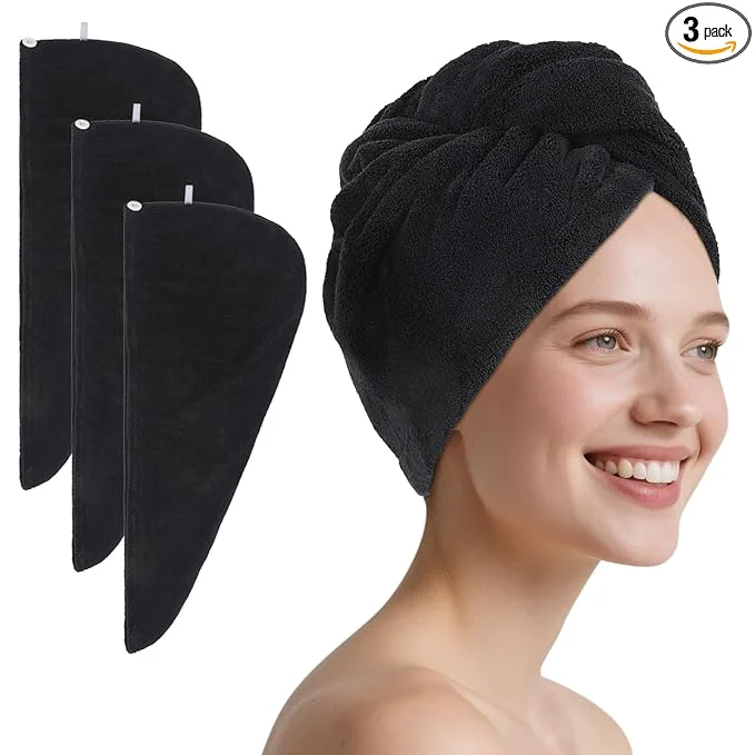 Reliable SINLAND Microfiber Hair Drying Cap Hair Towel Turban Twist Fast