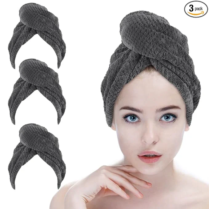 Official SINLAND Microfiber Hair Drying Cap Hair Towel Turban Twist Crafted