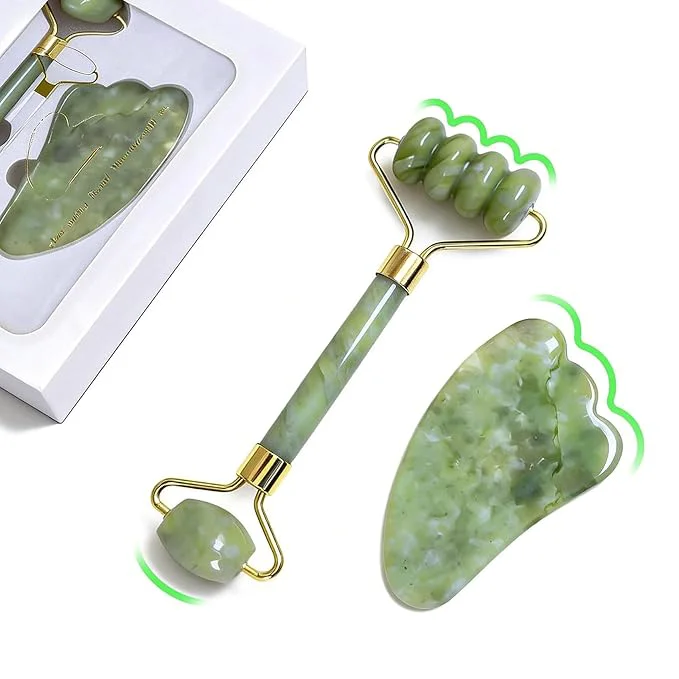 Traditional Gua Sha Facial Tools Face Roller and Gua Sha Set Optimized