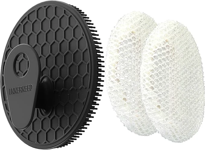 Superior INNERNEED Food-Grade Silicone Body Scrubber Gentle Cleansing Brush Minimalist