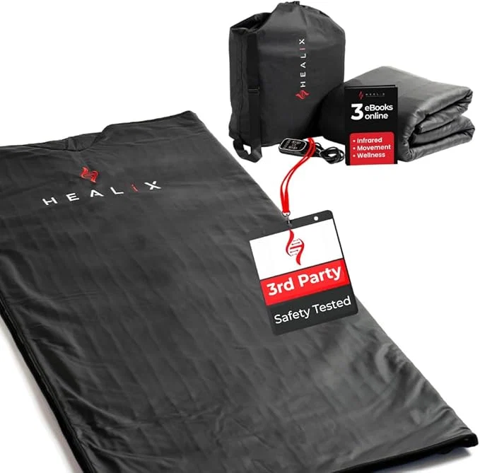 Next-Generation Healix Infrared Sauna Blanket Zero EMF Portable Home Sauna Blanket Organic