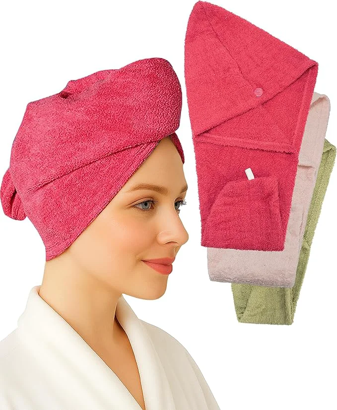 Innovative Textila Cotton Hair Wrap Towels Pure