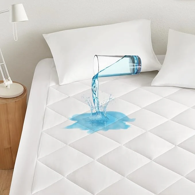 Clean Sleep Philosophy Waterproof Mattress Protector Queen Size Mattress Pad 3M Scotchgard Quilted amp Fitted Microfiber Mattress Topper Noisless amp Deep Pocket Fits Up to 20 quot Mattress Queen White Dependable