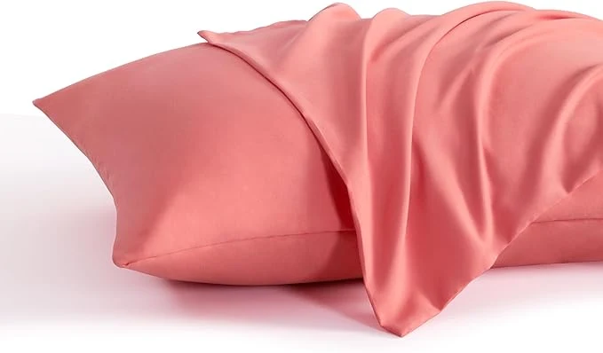 Flexible NTBAY King Pillow Cases Set of 2 2 Pack Brushed Microfiber 20x40 Pillow Cases Soft Wrinkle Fade Stain Resistant Coral Pink Pillow Cases with Envelope Closure 20x40 Inches Coral Pink Traditional