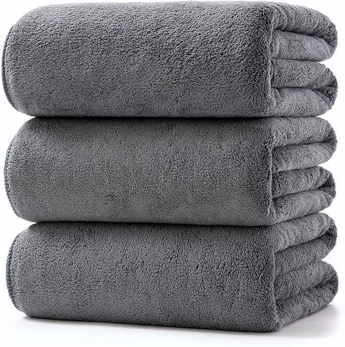Original Design Lumimi Towels 3 Piece Very Soft Microfiber Bath Sheet Towel Set Super Absorbent Reliable