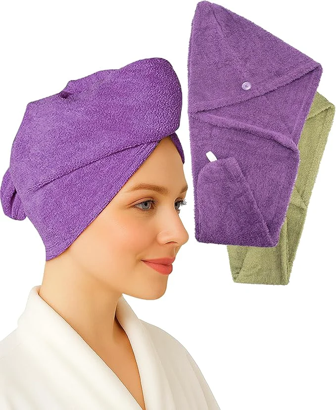 Reusable Textila Cotton Hair Wrap Towels Outstanding
