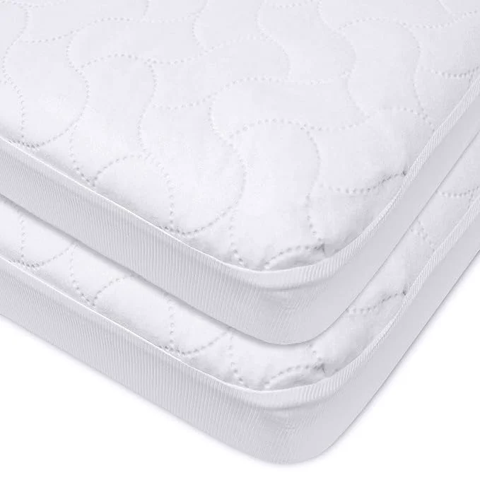 Trusted American Baby Company 2 Pack Waterproof Fitted Crib Mattress Protector 52 quot x 28 quot - Quilted Noiseless Soft amp Breathable Crib amp Toddler Mattress Pad Cover Authentic