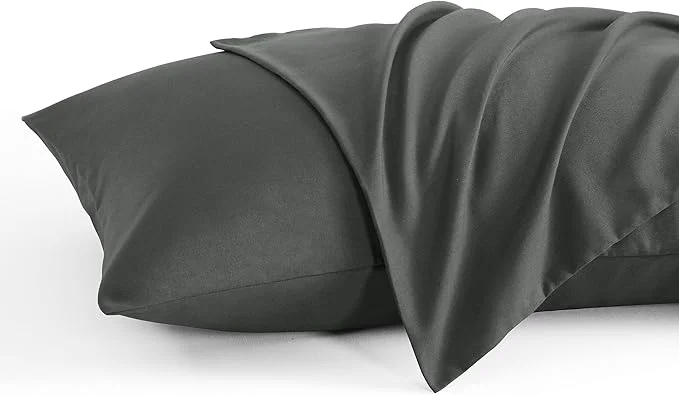 Superior NTBAY King Pillow Cases Set of 2 2 Pack Brushed Microfiber 20x36 Pillow Cases Soft Wrinkle Fade Stain Resistant Dark Grey Pillow Cases with Envelope Closure 20x36 Inches Dark Grey Next-Generation