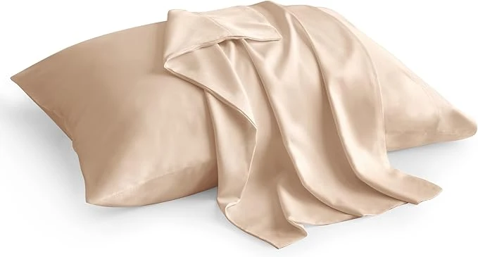Traditional BEDELITE King Size Pillow Cases Set of 2 Rayon Derived from Bamboo Cooling Pillow Cases for Hot Sleepers amp Night Sweats Breathable and Silky Soft Envelope Pillowcases Taupe 20 quot x36 quot Durable
