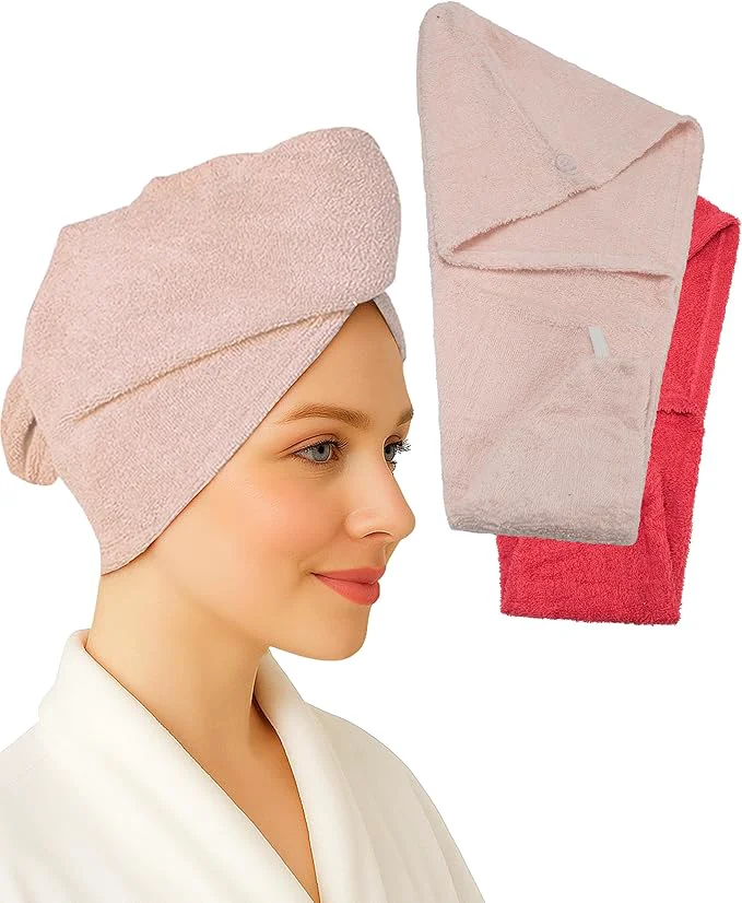 Genuine Textila Cotton Hair Wrap Towels Relaxed
