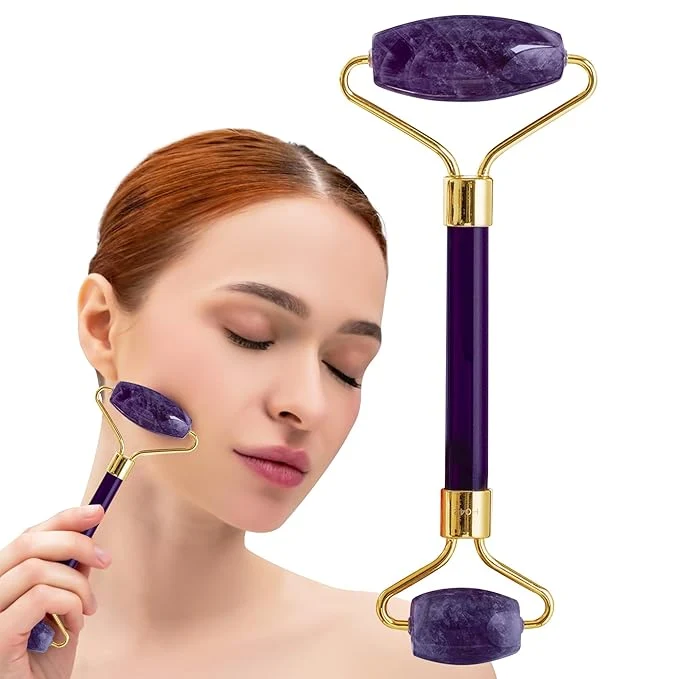 Luxury Amethyst Face Roller Responsible