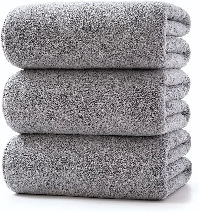 Quality Lumimi Towels 3 Piece Very Soft Microfiber Bath Towel Set Super Absorbent Light Next-Generation