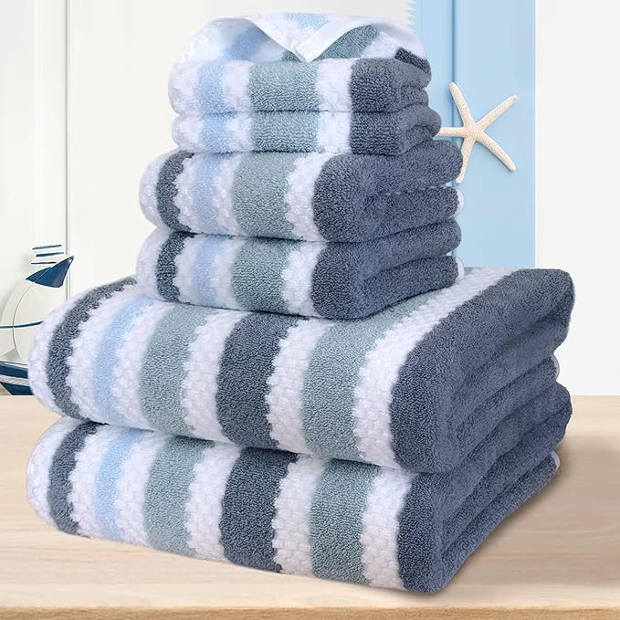 Versatile VOOVA MOVAS Stirpe Towels for Bathroom Fashionable