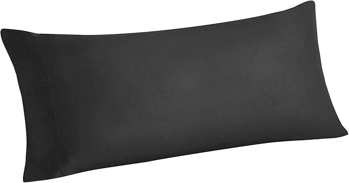 Sustainable BEDELITE Body Pillow Cover Rayon Made from Bamboo Cooling Body Pillow Pillowcase for Hot Sleepers and Night Sweats Breathable amp Silky Soft Full Long Pillow Case Cover Black 20x54 Inches Fashionable
