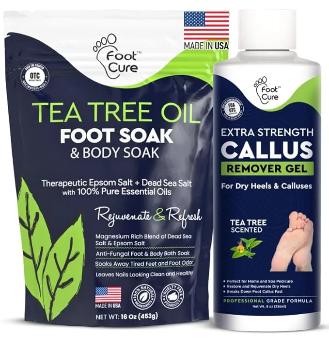 World-Class Tea Tree Foot Soak Callus Remover Gel Kit Elite
