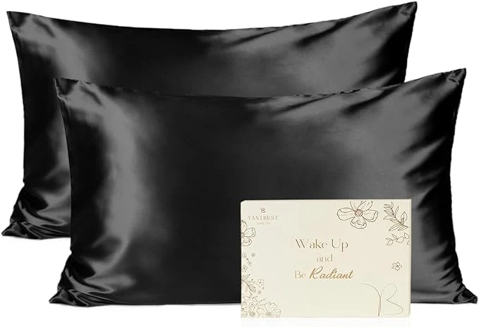 High-Performance Yani Satin Pillowcase Silk Pillow Cases for Hair and Skin with Zipper Queen Pillow Cases Set of 2 for 20 quot x30 quot Exquisite Packaging for Women Men Artisan