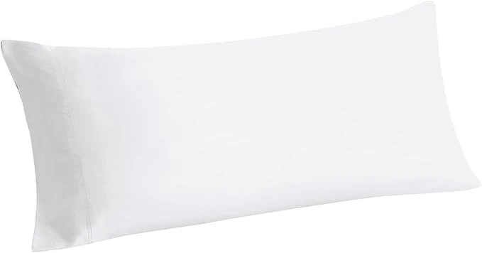 Environmentally Friendly BEDELITE Body Pillow Cover Rayon Made from Bamboo Cooling Body Pillow Pillowcase for Hot Sleepers and Night Sweats Breathable amp Silky Soft Full Long Pillow Case Cover White 20x54 Inches Pure